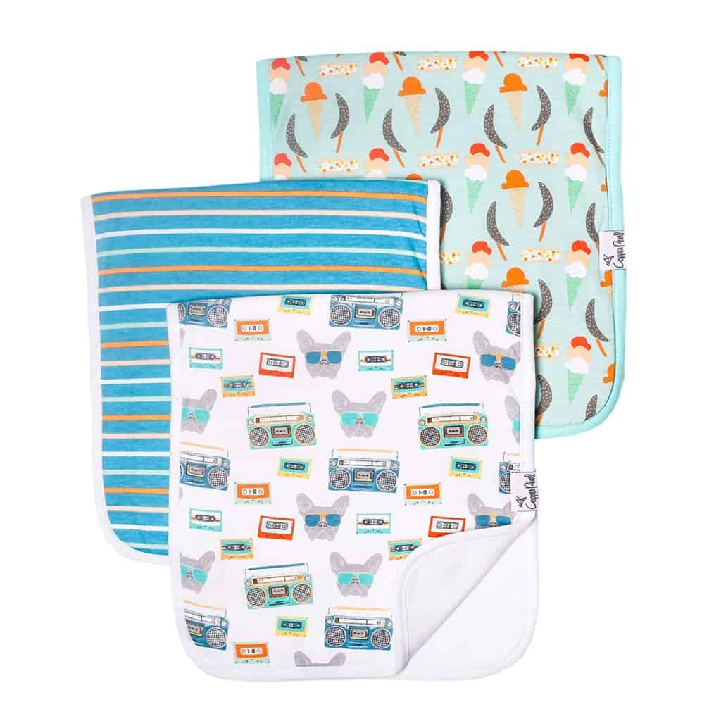 Copper Pearl Burp Cloth- Pack of 3, $19.95