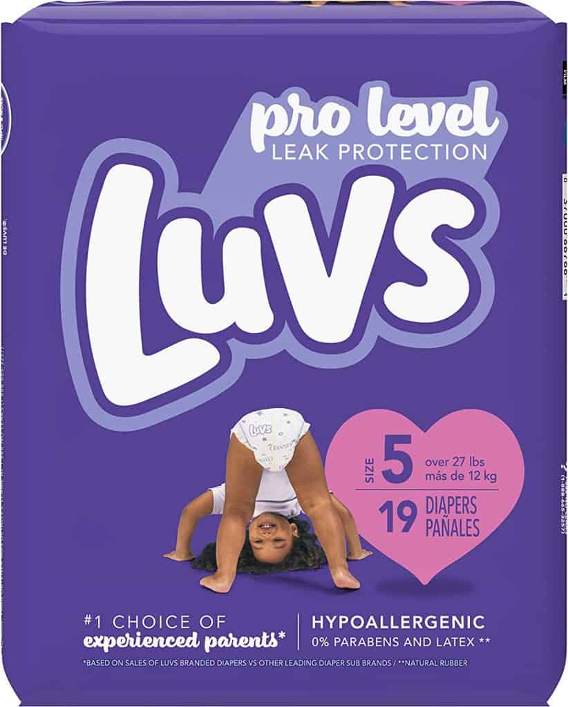 Luvs Pro Level Leak Protection Best Diapers- $14.99