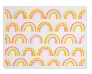 Cloud island rainbow silicone placemat