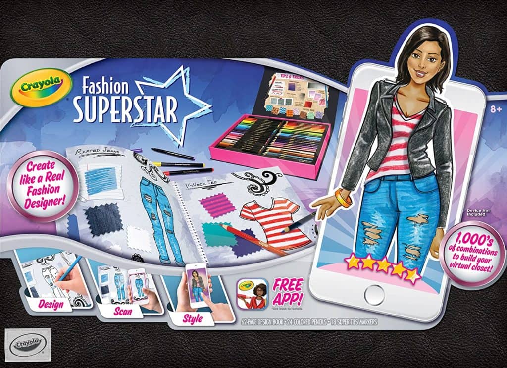 Crayola Fashion Superstar App and Coloring Book