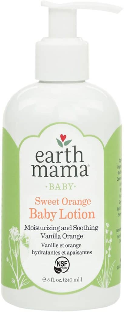 Earth mama baby lotion