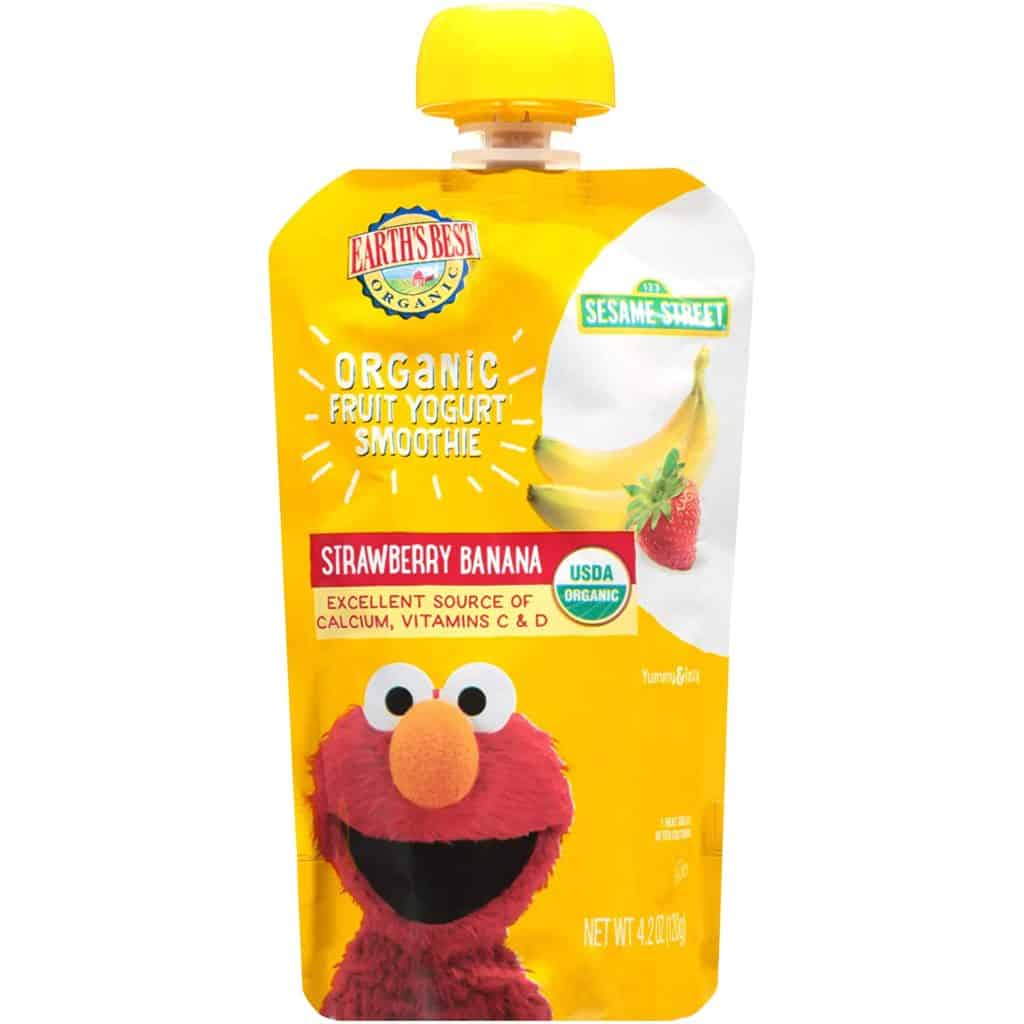 Earth’s best organic fruit yogurt smoothie