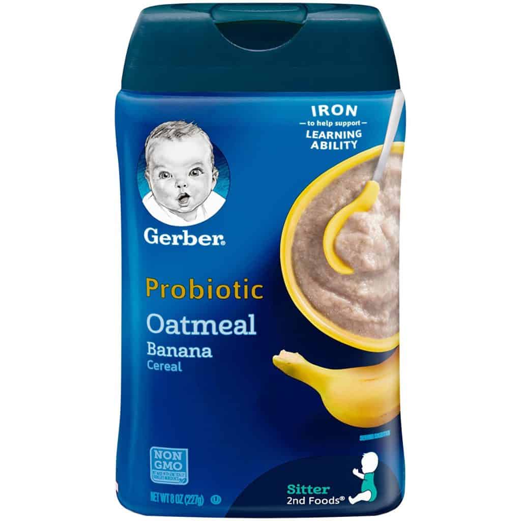 Gerber Baby Cereal Probiotic Oatmeal & Banana Baby Cereal