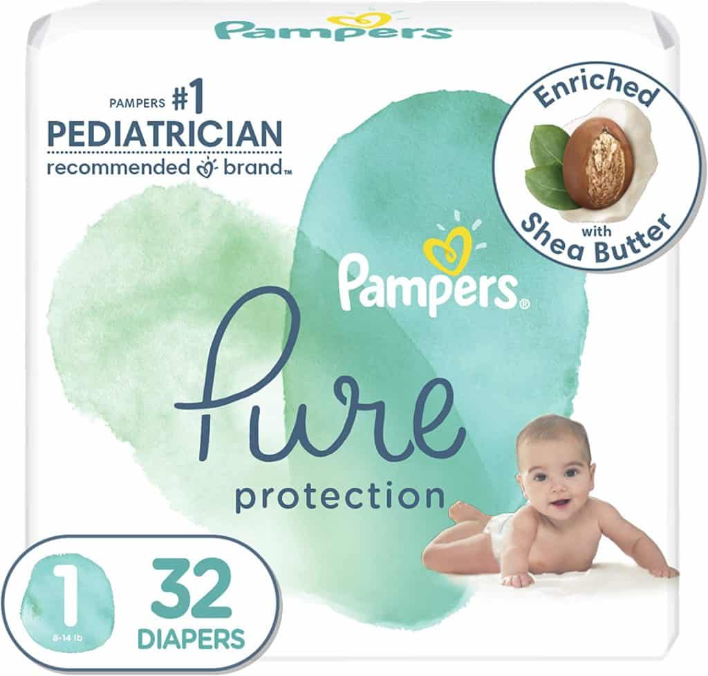 Pampers pure disposable diapers