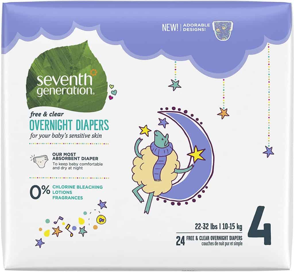 Seventh generation disposable overnight diapers Parenthoodbliss