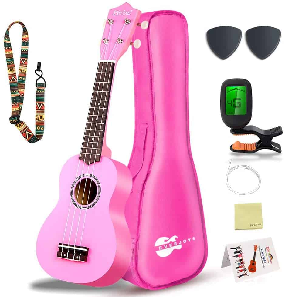 Soprano Ukulele 21” beginner pack