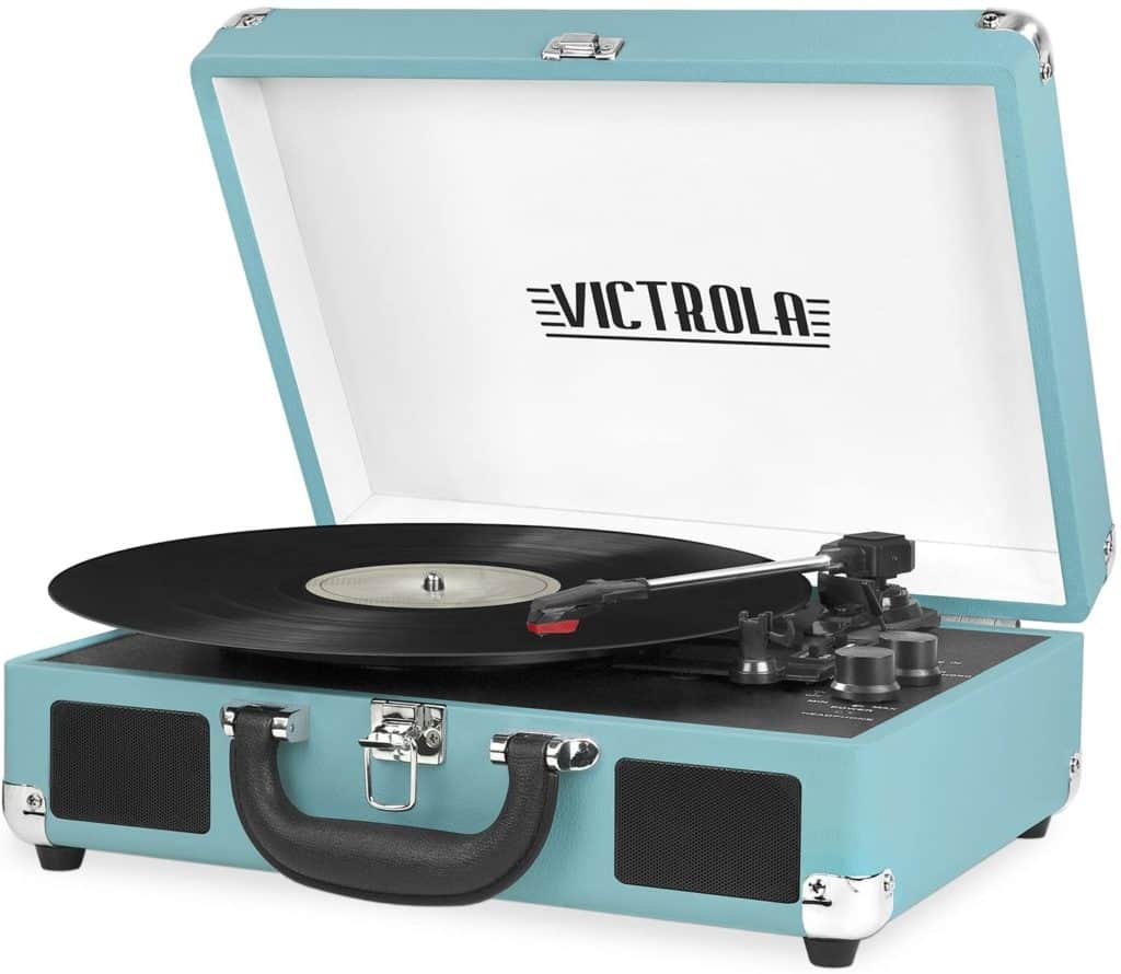 Victrola Bt Suitcase Record Player with 3-Speed Turntable