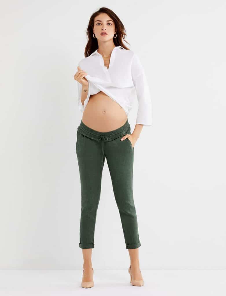 A Pea in the Pot - Under Belly Chino Maternity jogger pants