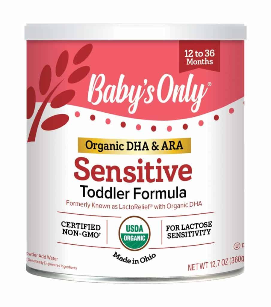 Baby’s organic non-GMO toddler formula