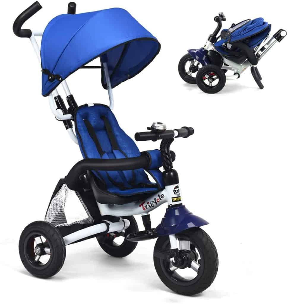 Costzon 6-in-1 Baby Foldable Tricycle Stroller