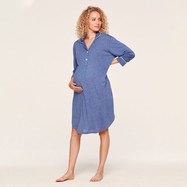 Best Sleep Shirt for Nursing Belabumbum Lounge Chic Nightshirt