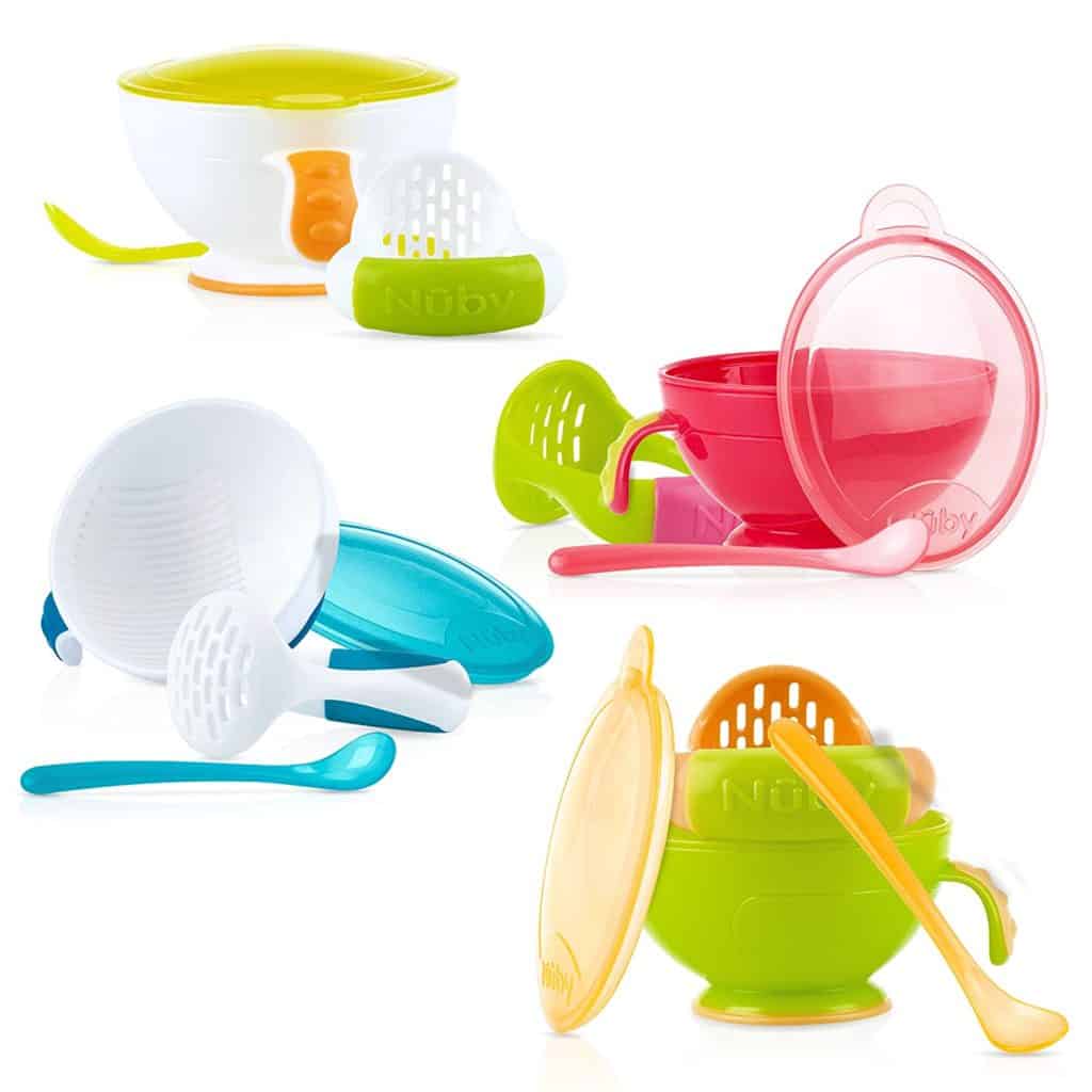 Best baby bowl for travel Nuby Garden Fresh Mash N' Feed Bowl