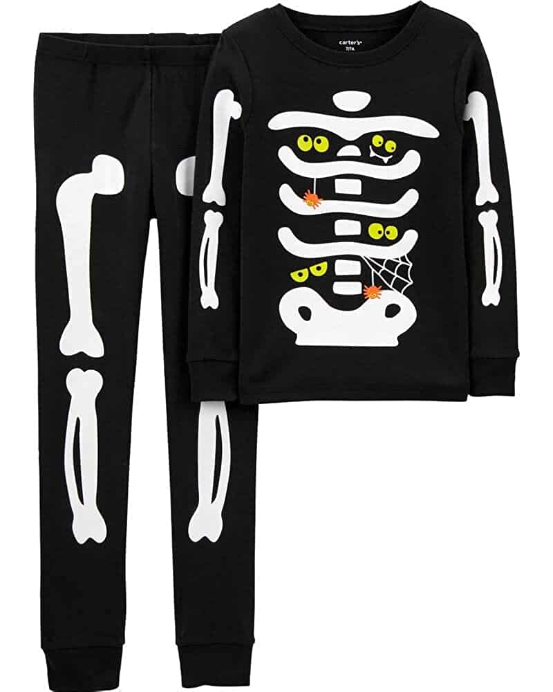 Carters Boys Glow in the dark Halloween Pajamas Parenthoodbliss