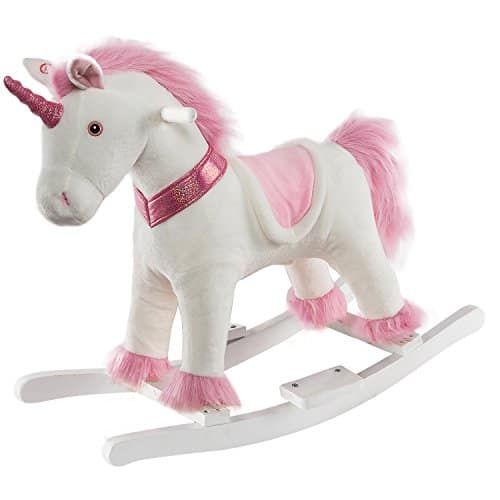 HollyHOME Plush Rocking Unicorn