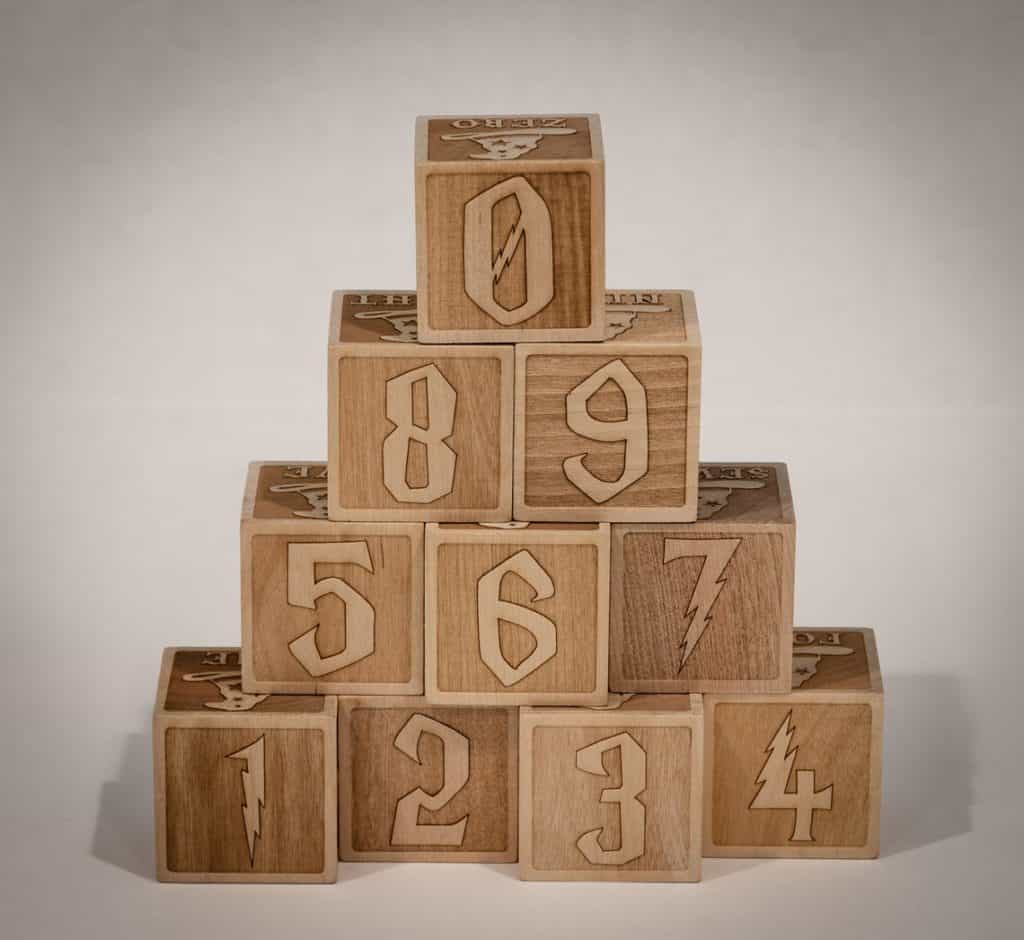 Magical Themed Number Blocks 0 through 9