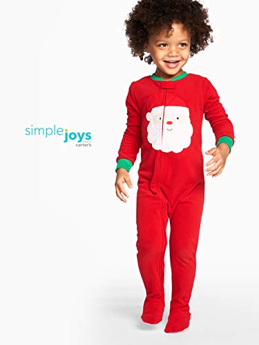 Simple Joys by Carter's Holiday Fleece Footed Pajamas