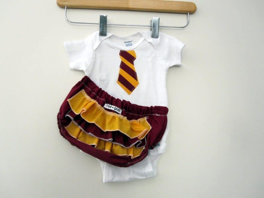 Wizard School Uniform w Ruffle or Plain Diaper Covers