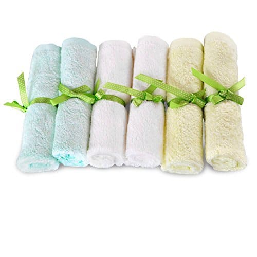 Brooklyn Bamboo best baby washcloths, set of 6