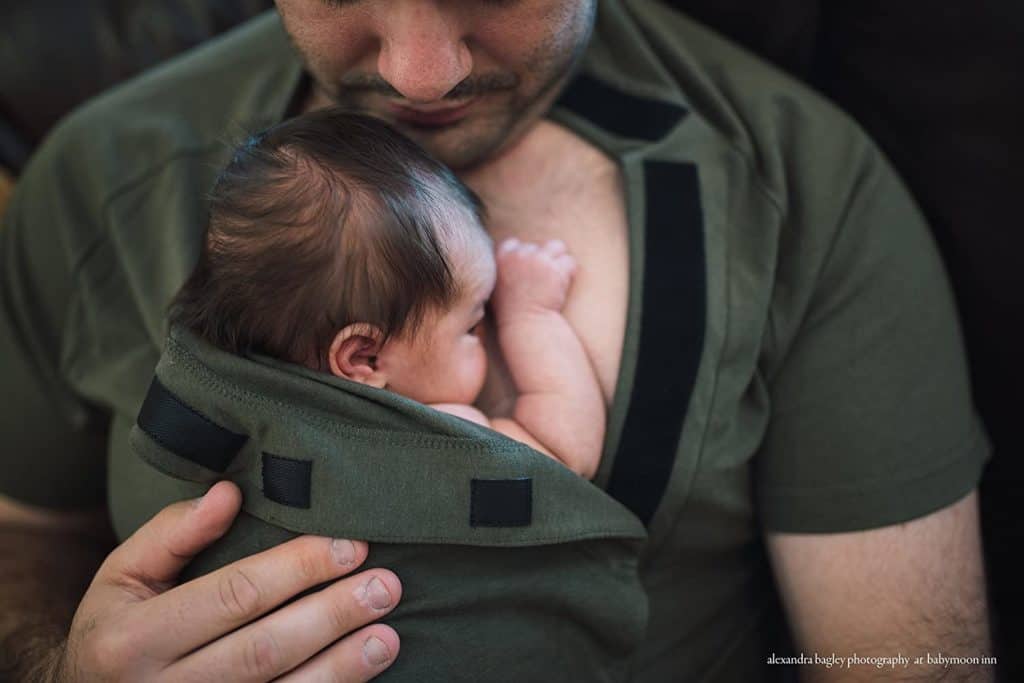 Dad Ware Cotton Kangaroo Care babywearing Shirt