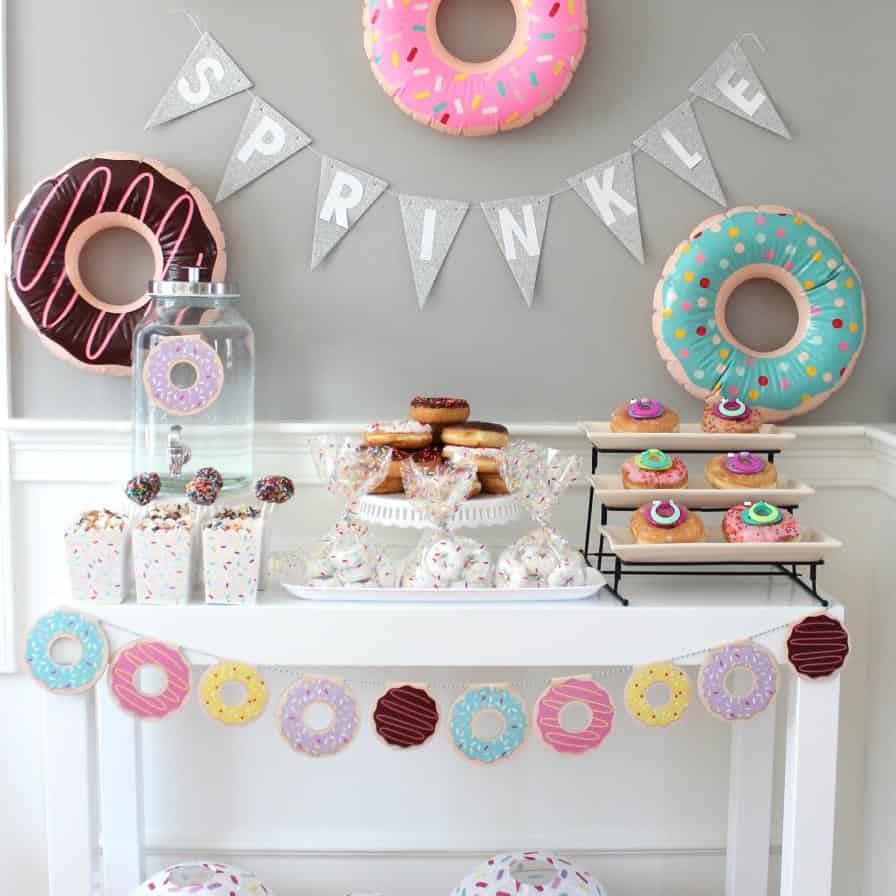 Donut Display Sprinkle Party