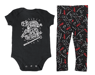 “I Solemnly Swear That I Am Up To No Good” Legging and Bodysuit Set