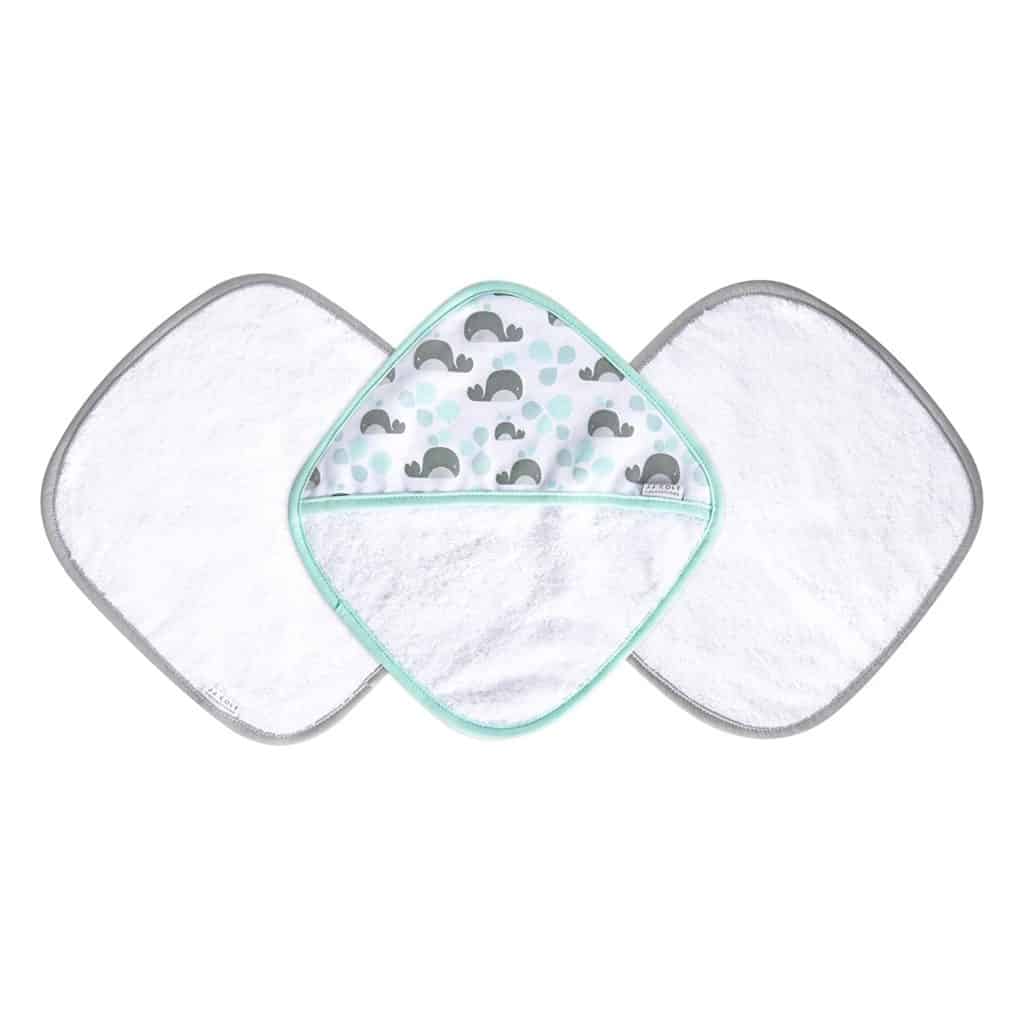 JJ Cole's softest baby washcloths, set of 3