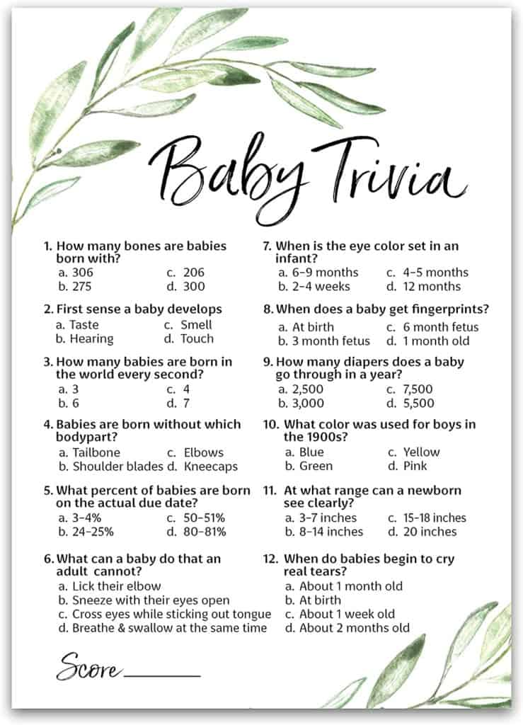 Baby Trivia