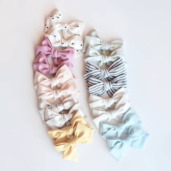 BraveGirlBowCompany's Best Mini Pinwheel Pigtail Bow for girls