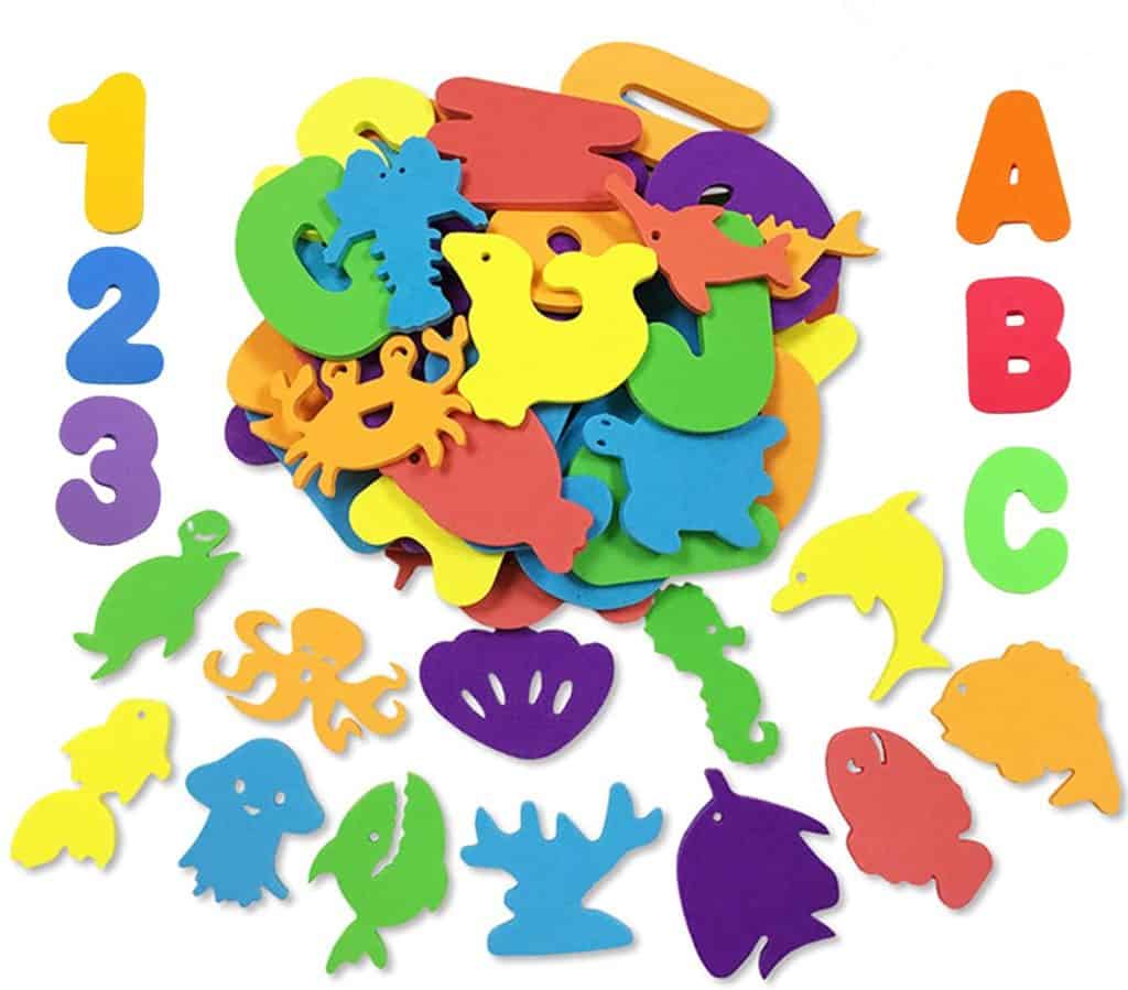 Foam Bath Toys Numbers and Animals