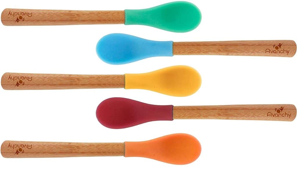 Avanchy Bamboo Baby Spoons (5 Pack)