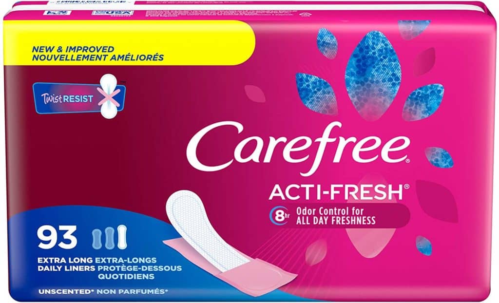 Carefree Acti-Fresh Body Shape Pantiliners