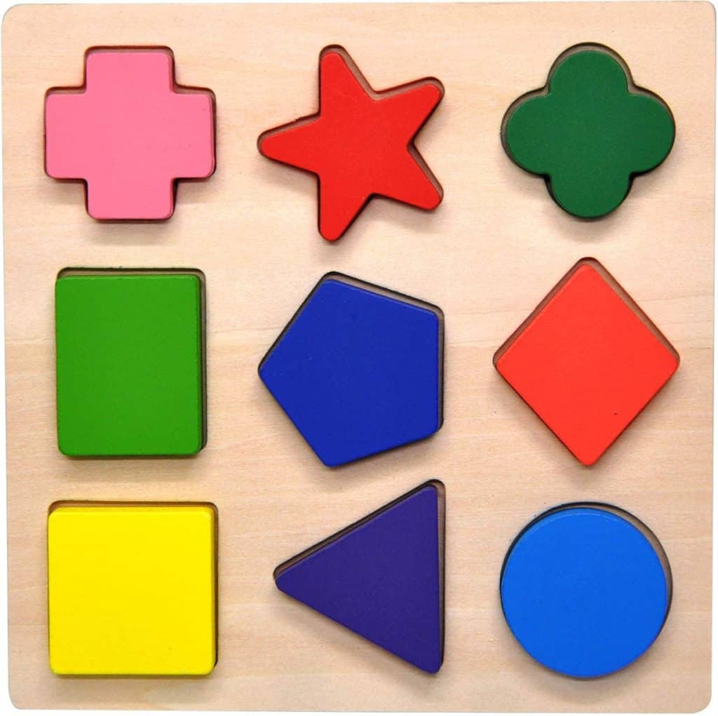 GYBBER&MUMU wooden colorful shape puzzle