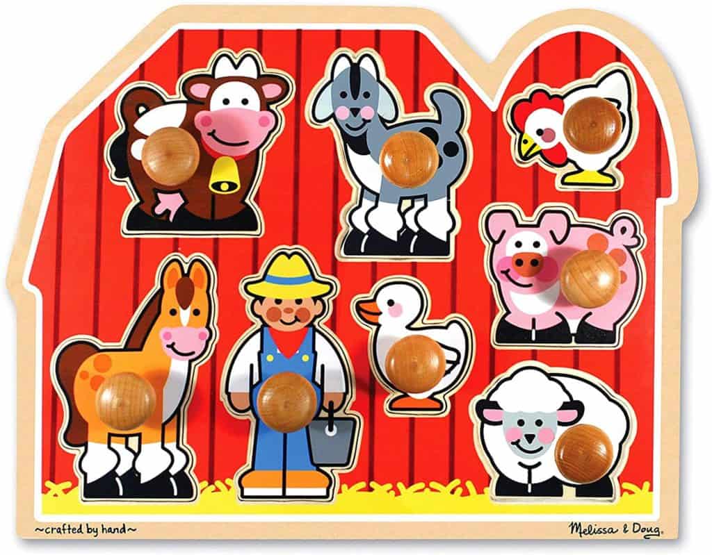 Melissa & Doug Farm Jumbo Knob puzzle