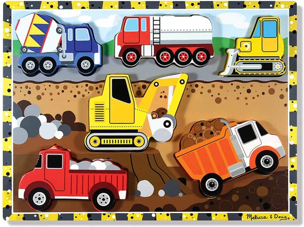 Melissa & Doug construction chunky puzzles