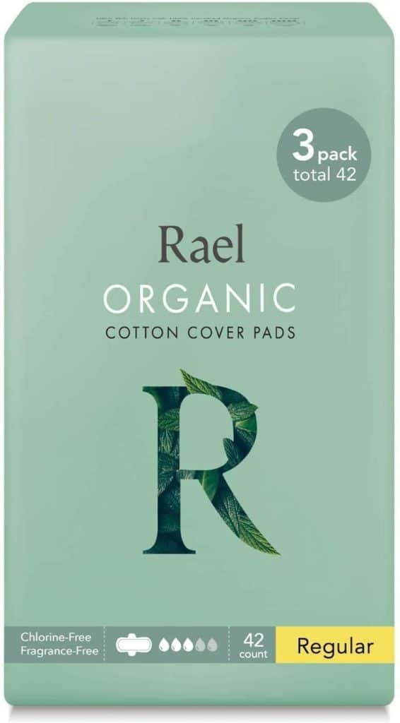 Rael Certified Organic Cotton Menstrual Regular Pads