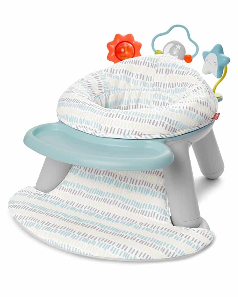 Skip Hop Silver Lining Cloud Baby Chair 2-in-1 Sit-up Floor Seat And Infant Activity Seat