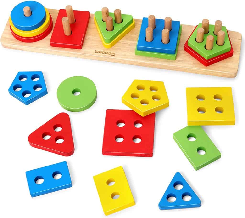 Coogam Wooden Sorting Stacking Toys