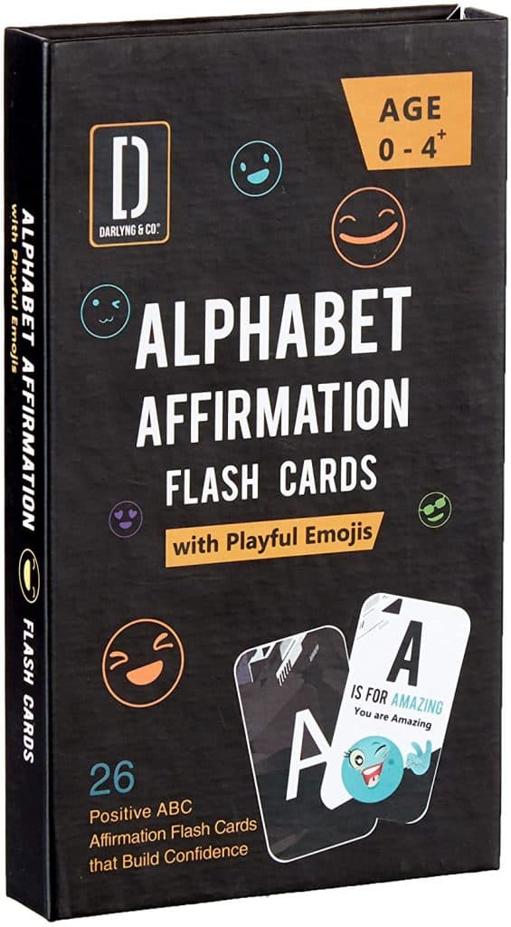 Flash Card, Alphabet Affirmation - Best Gifts For 3-Year-Old Girl