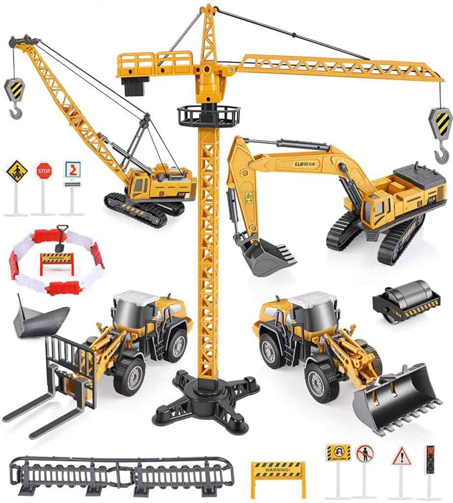 Geyiie Construction Toy Truck Set