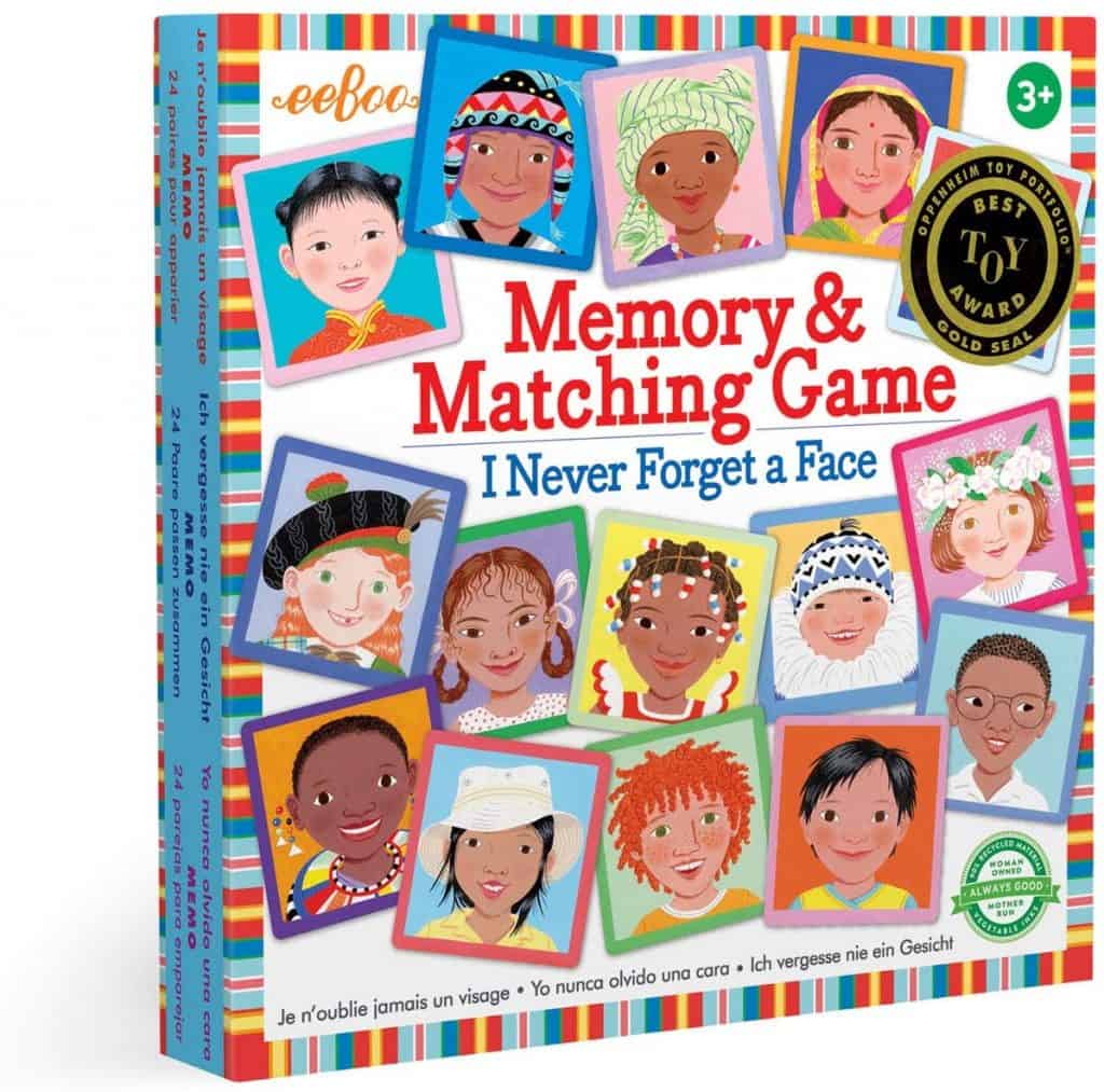 I Never Forget a Face Matching Memory Game - 5-year-old Christmas Gifts