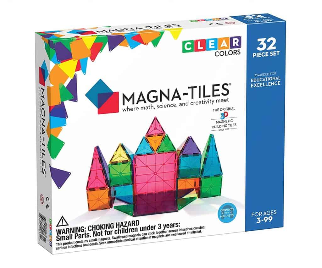 Magna Tiles Clear Colors Set - Best Gifts For 4-Year-Old Boy
