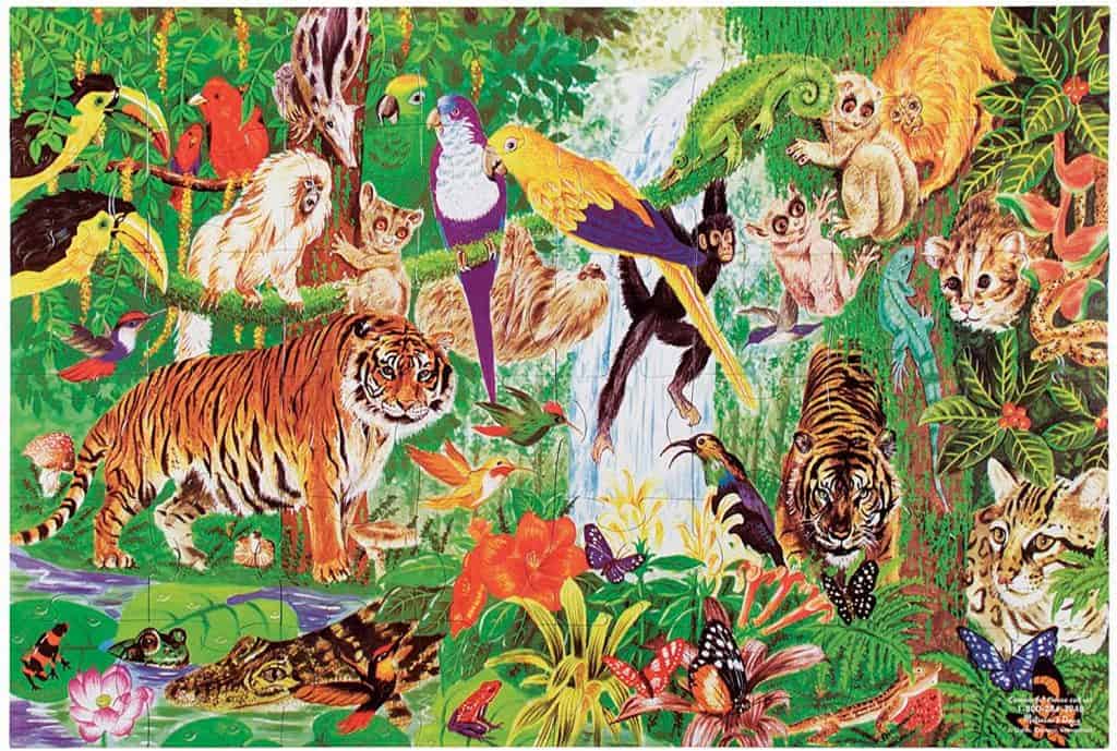 Puzzle - Melissa & Doug Rain Forest Floor Puzzle, $11.99 - Best Montessori Toys