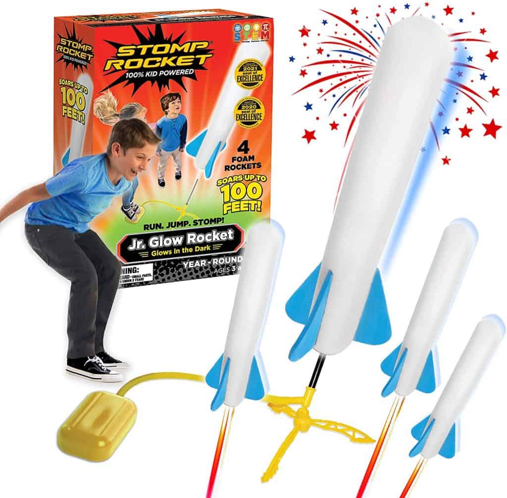 Stomp Rocket Jr. Glow Rocket - Best Gifts For 6-Year-Old Boy