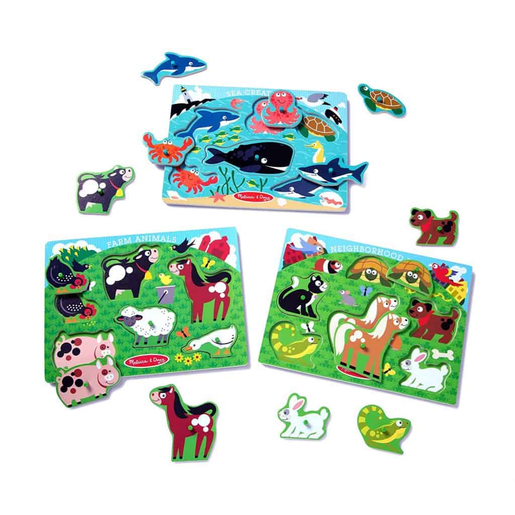 Wooden Peg Puzzles - Best Gifts For 2-Year-Old Girl