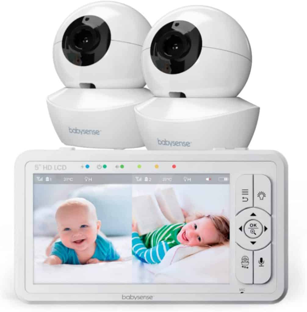BabySense Video Baby Monitor 159.46 Best Split Screen Baby Monitor Parenthoodbliss