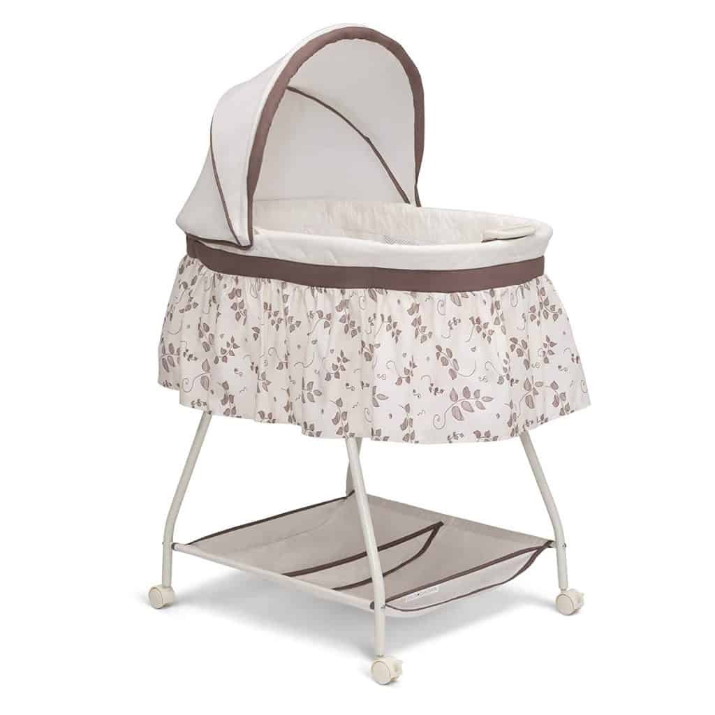 Delta Children Sweet Beginnings Baby Bassinet ($38.24) - Best Bassinet With a Canopy