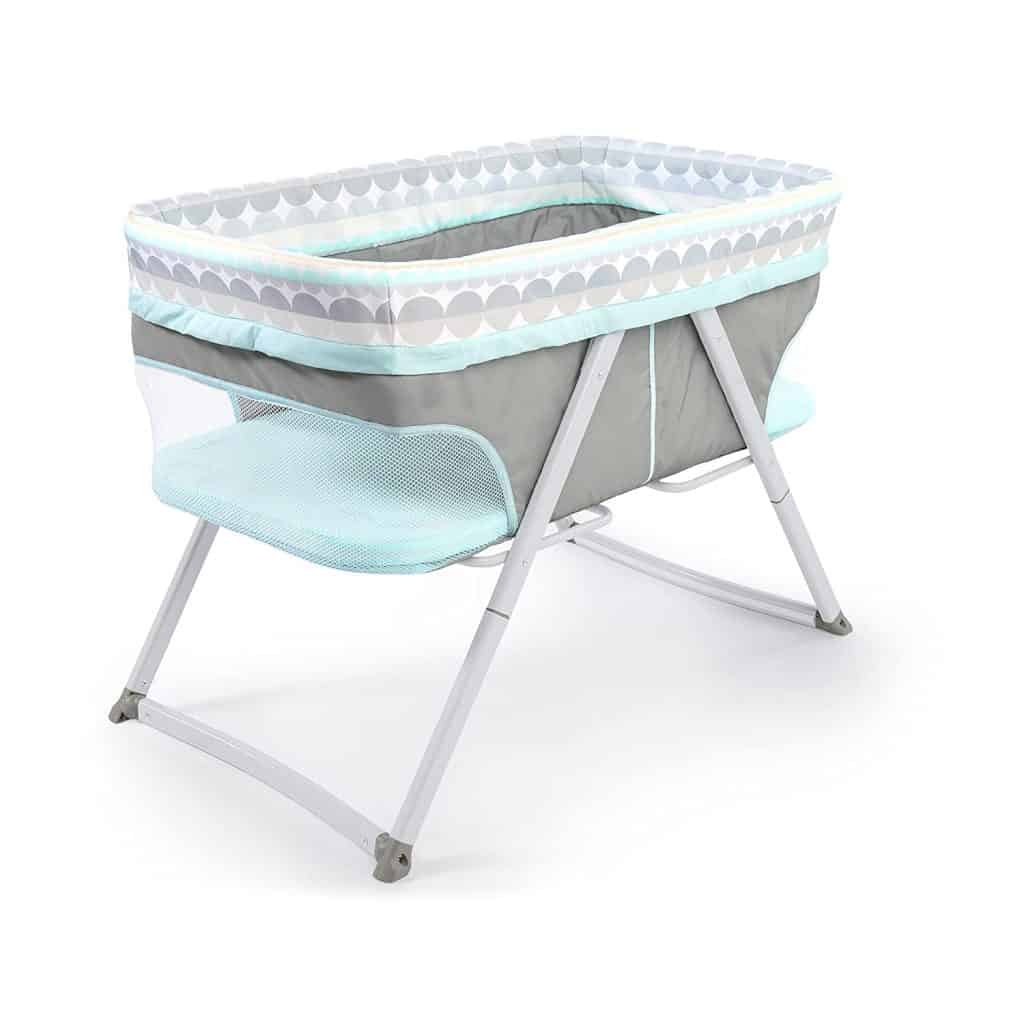 Ingenuity Kids2 Foldaway Rocking Baby Bassinet ($83.71) Best Bassinet for Small Spaces
