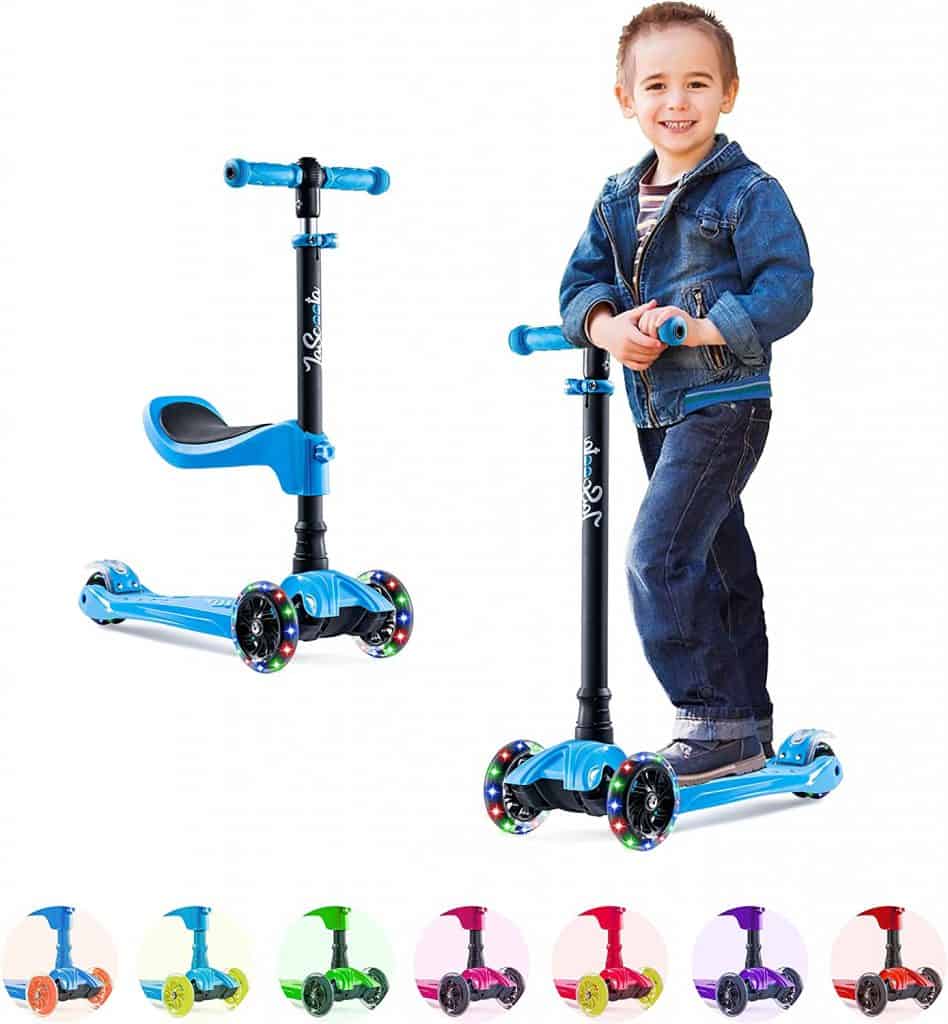 Lascoota 2-in-1 Kick Scooter - Best Ride-On Toys For Toddlers