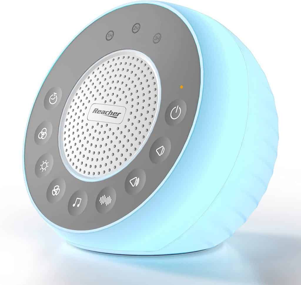 REACHER R2 White Noise Machine and Night Light with 31 Soothing Sounds