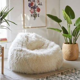 Aspyn Faux Fur Shag Bean Bag Chair